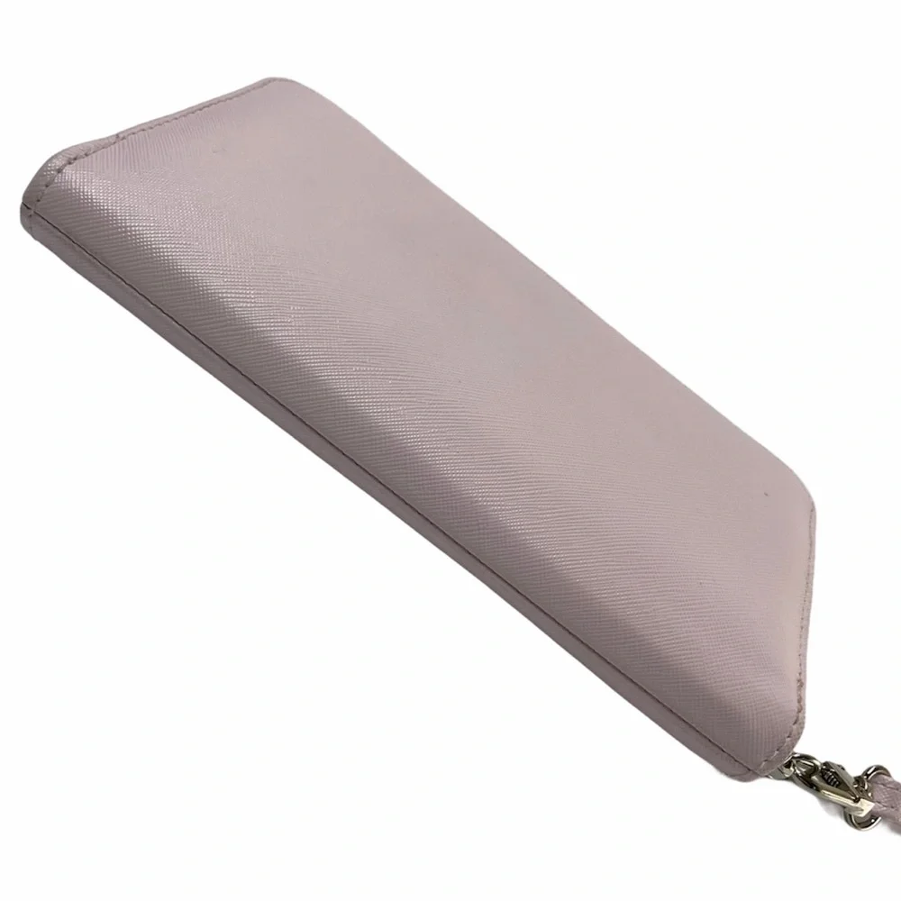 Betsy Johnson Bow Wallet Wristlet Delicate Pastel Pink Luxury Designer Purse